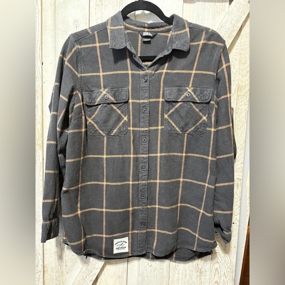 SoDak Bison Flannel Shirt - Upcycled South Dakota | UP066 - Picture 2 of 3